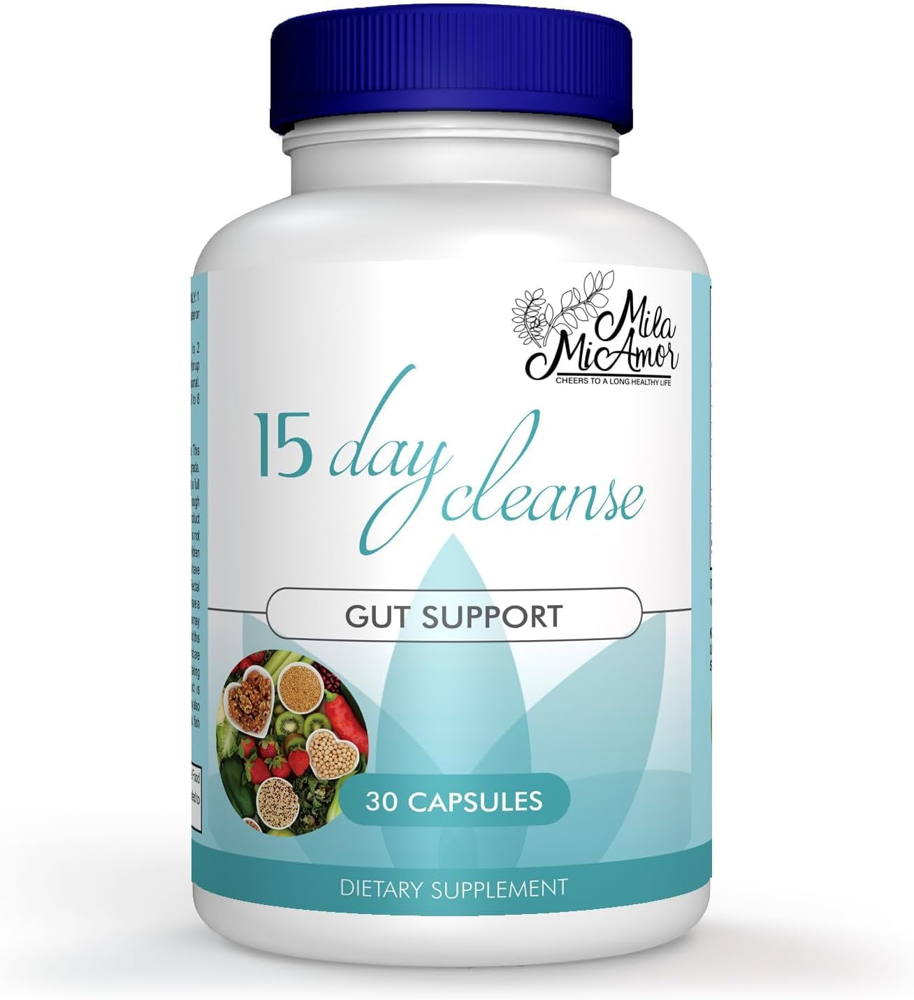 15 Day Cleanse - Gut and Colon Support - Advanced Gut Cleanse Detox for Women & Men with Senna, Cascara Sagrada & Psyllium Husk - Non-Gmo - Made in USA - 30 Capsules