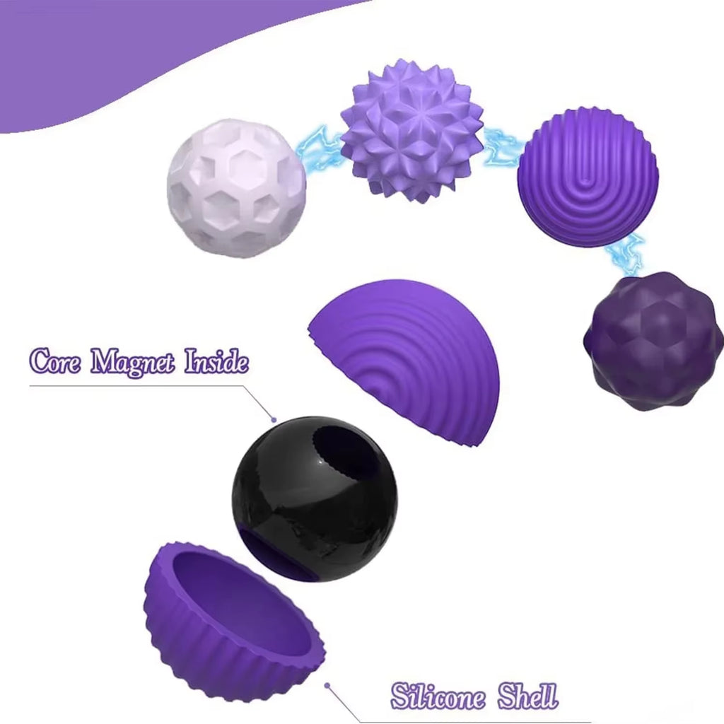 4/8Pcs Magnetic Toy EDC anti Stress Relief Toys Fidgeting Antistress Anxiety Sensory Toy Magnet Balls for Adult Kids Autism ADHD
