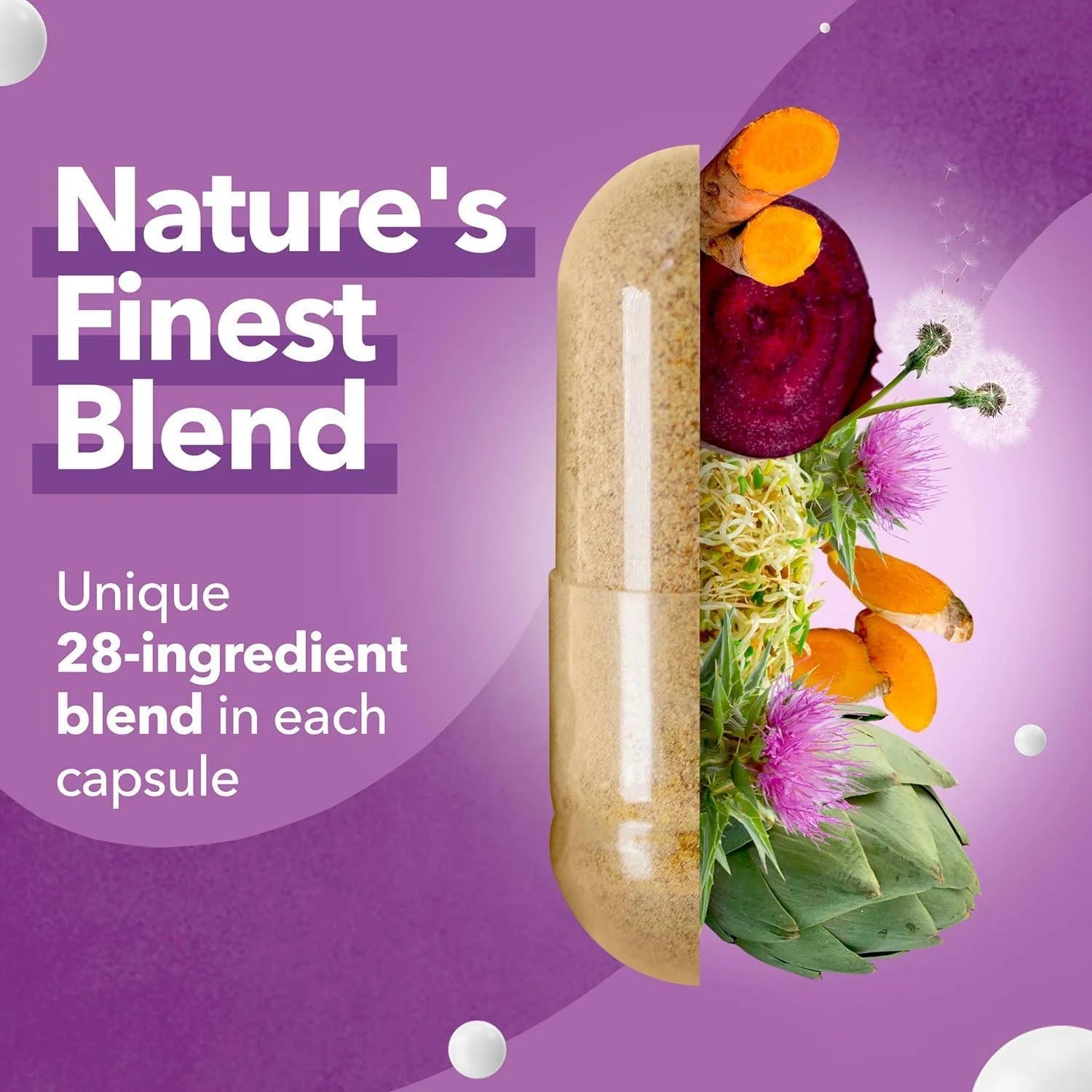 Liver Cleanse and Detox Formula Milk Thistle, Artichoke Extract, Dandelion, and Apple Cider Vinegar Liver Health Supplement