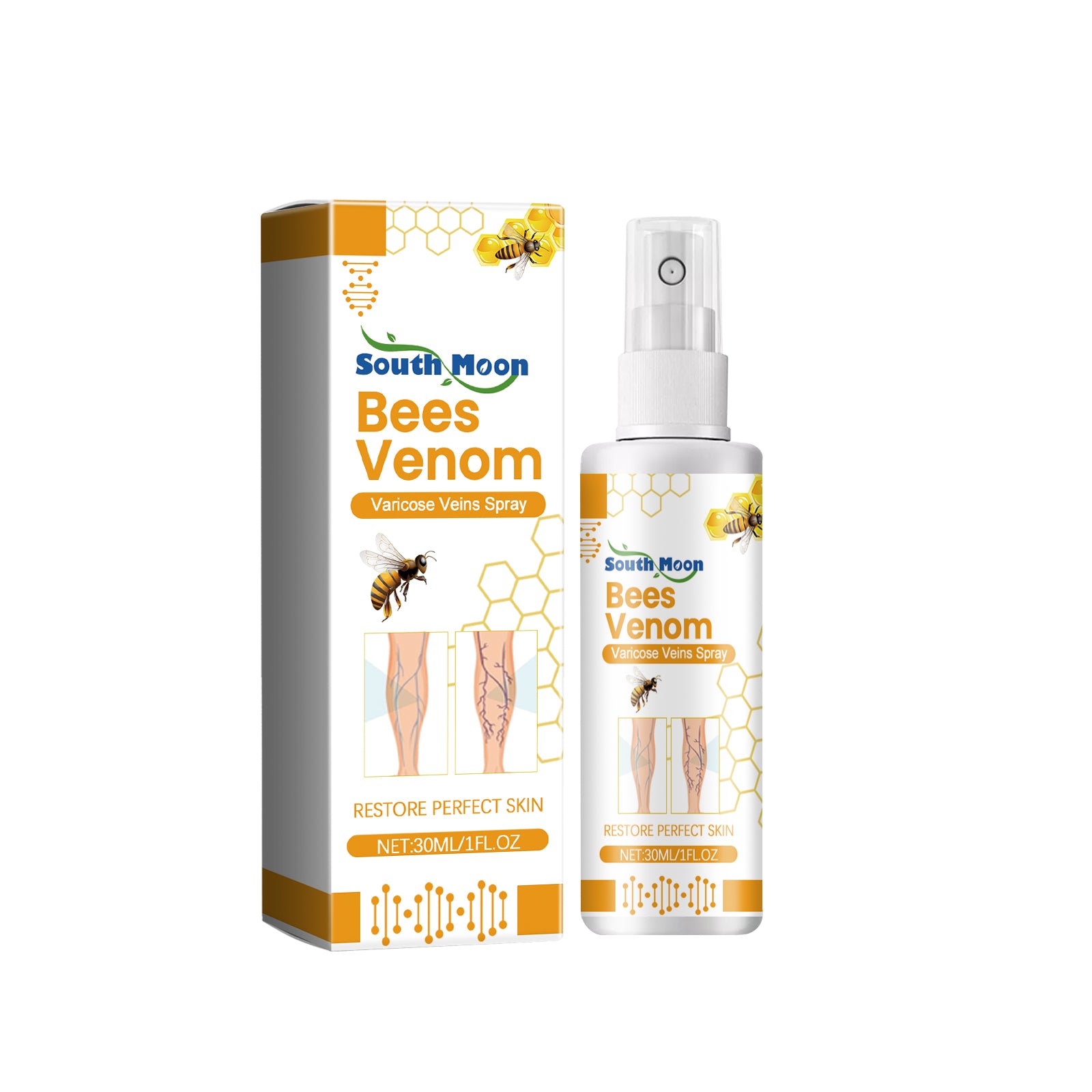 Leg Care Spray for Daily Relief of Leg Varicosity