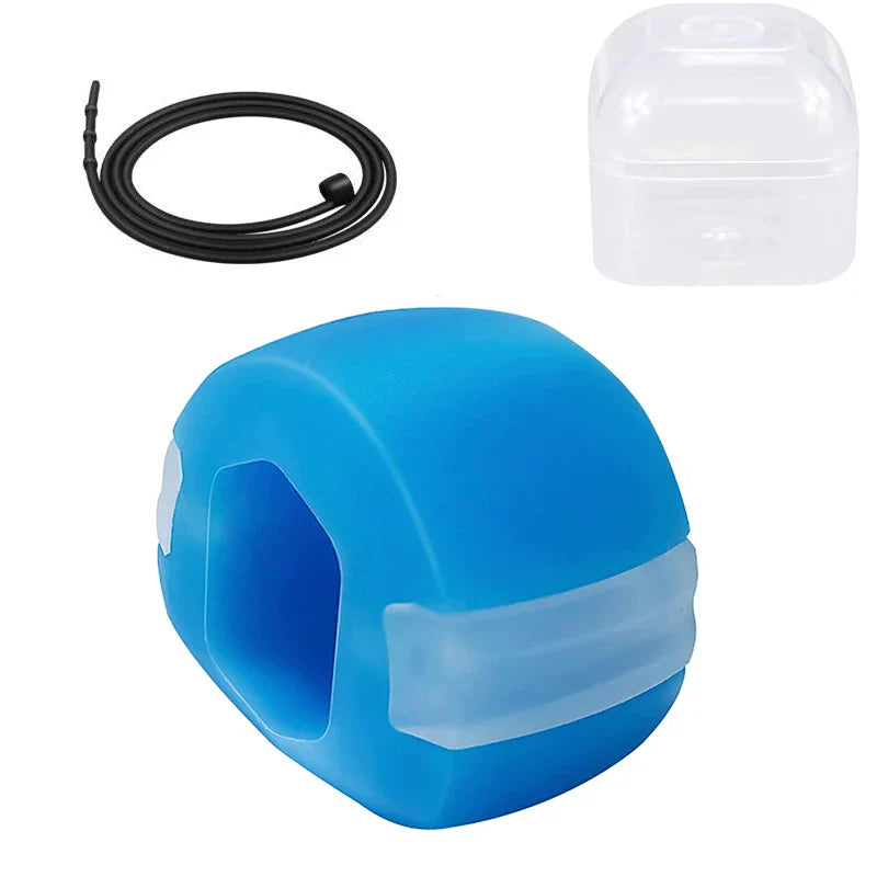 Jaw Exerciser for Women - Double Chin Reducer, Facial Toner, Neck Exerciser for Younger and Healthier Look Helps Reduce Stress and Cravings Jawline Trainer (Pop N Go Beginner Pink)