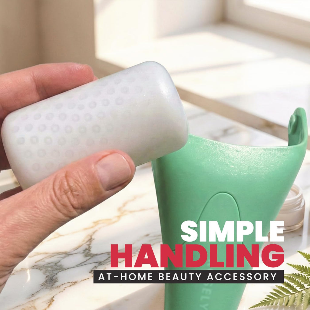 ROSELYNBOUTIQUE Ice Roller for Face & Gua Sha Facial Tools - Wrinkles Fine Lines Puffiness Massager Facial Skin Care Tools Self Care Gifts for Men Women (Green)
