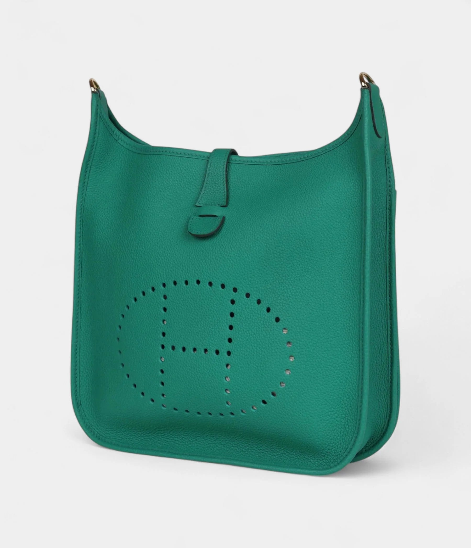 Hermès Evelyne III PM Vert Jade Clemence Gold Hardware