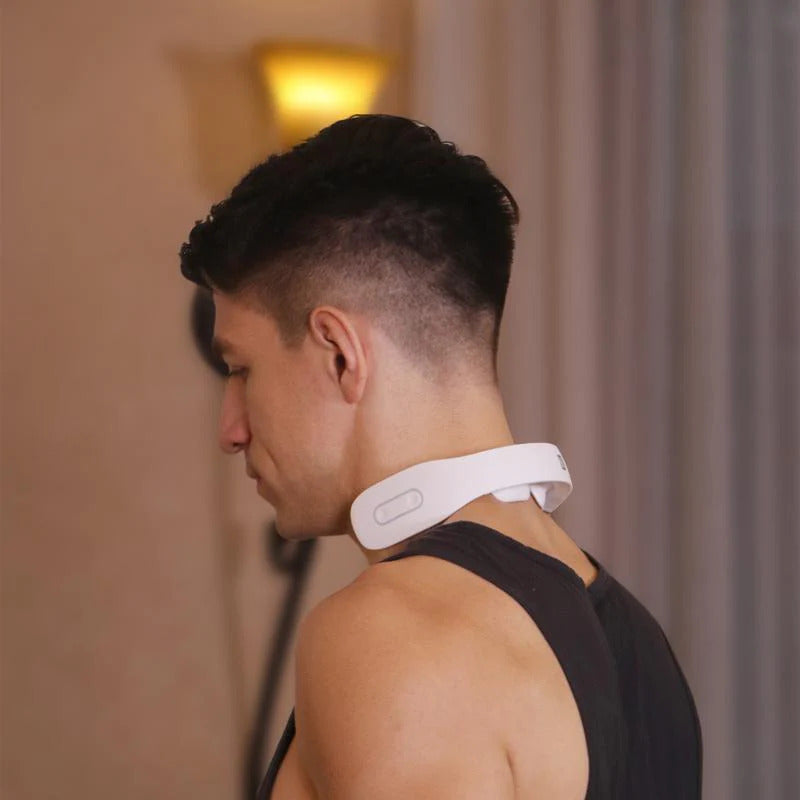 K3 Intelligent Wireless Neck Massager | Infrared Heat, 5 Pulse Modes & 16 Intensity Levels | Ergonomic Design