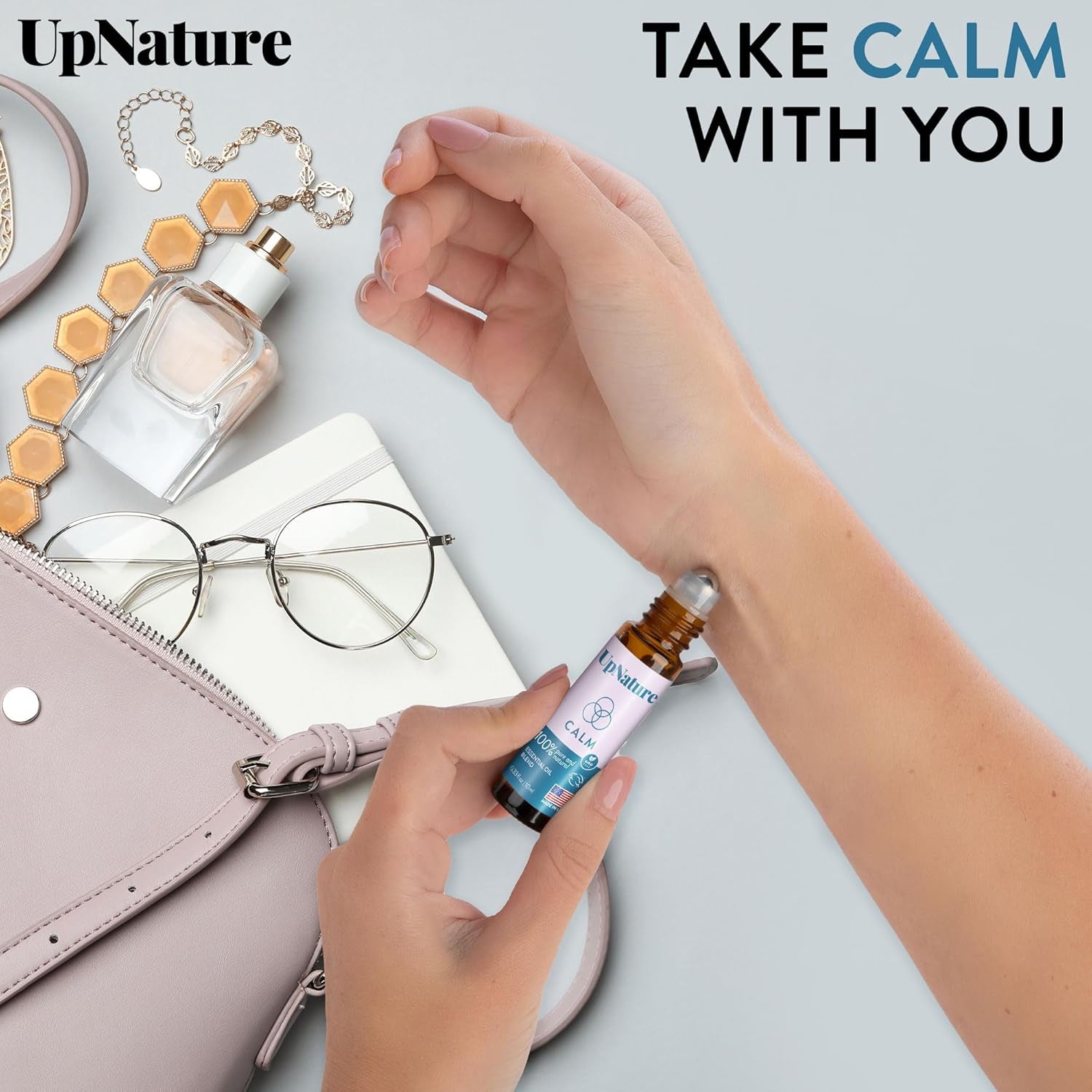 Calm Essential Oil Roll on - Self Care Gifts for Women - 100% Natural Stress Relief Aromatherapy Blend – Relaxation Gifts for Teens Girls