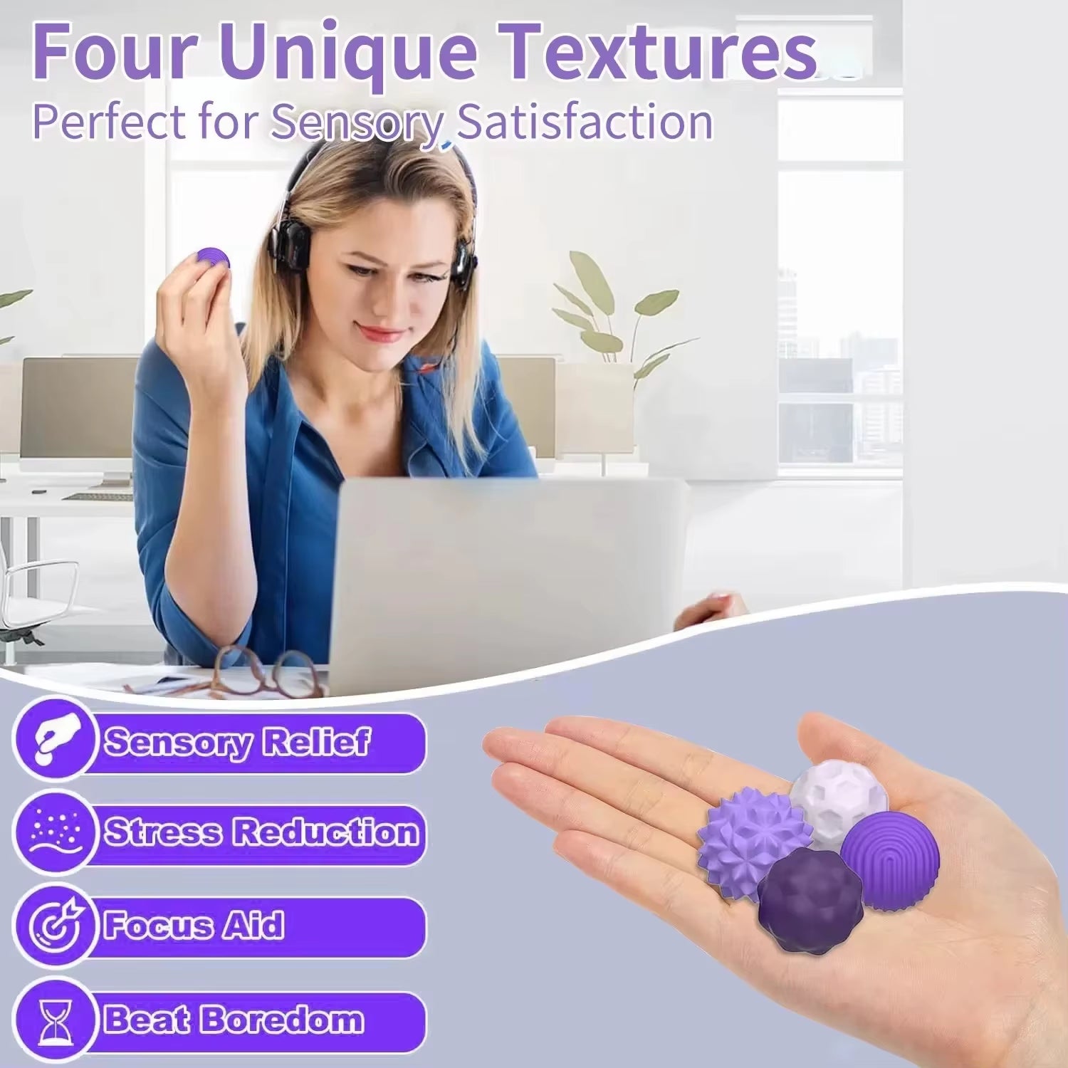 4/8Pcs Magnetic Toy EDC anti Stress Relief Toys Fidgeting Antistress Anxiety Sensory Toy Magnet Balls for Adult Kids Autism ADHD