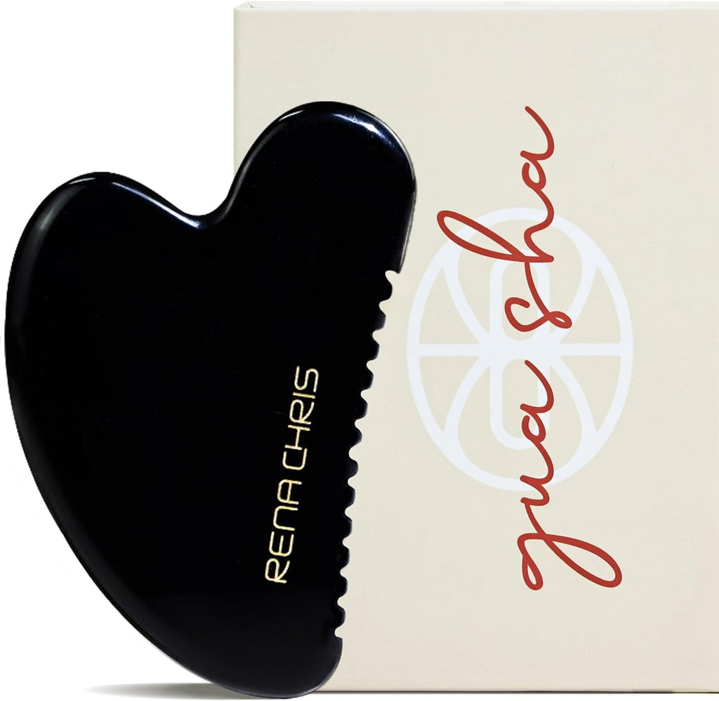 Gua Sha Facial Tools, Stainless Steel Guasha Tool for Acupuncture, Manual Massage Tool for Jawline Sculpting and Puffiness Reducing, Gua Sha Facial Massage Tool, Skin-Care Gift