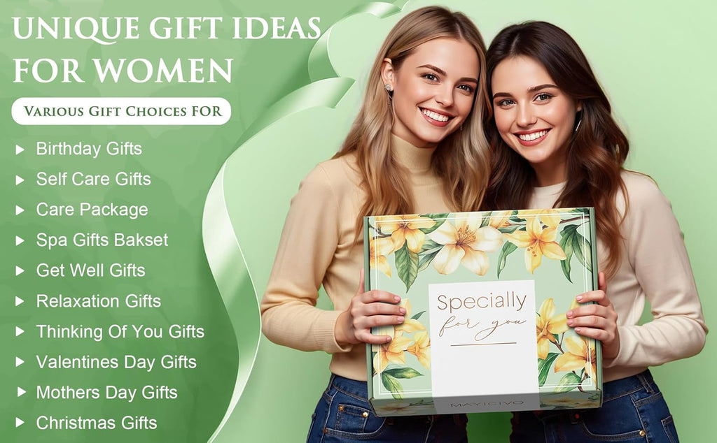 Mothers Day Birthday Gifts for Women Self Care Gift, Vanilla Coconut Relaxing Spa Gift Basket Bath Set Get Well Soon Care Package Easter Gifts for Women Mom Her Sister Friend Wife Grandma W/ Blanket