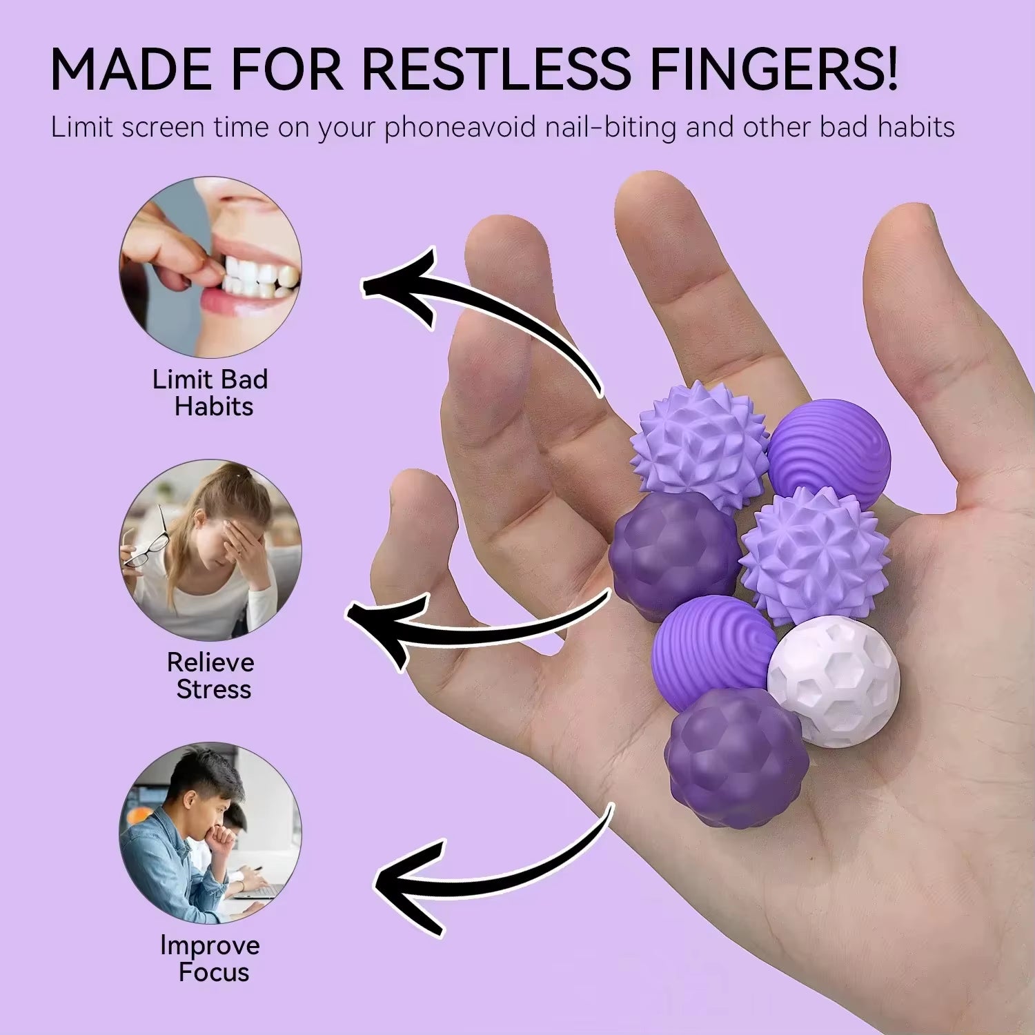 4/8Pcs Magnetic Toy EDC anti Stress Relief Toys Fidgeting Antistress Anxiety Sensory Toy Magnet Balls for Adult Kids Autism ADHD