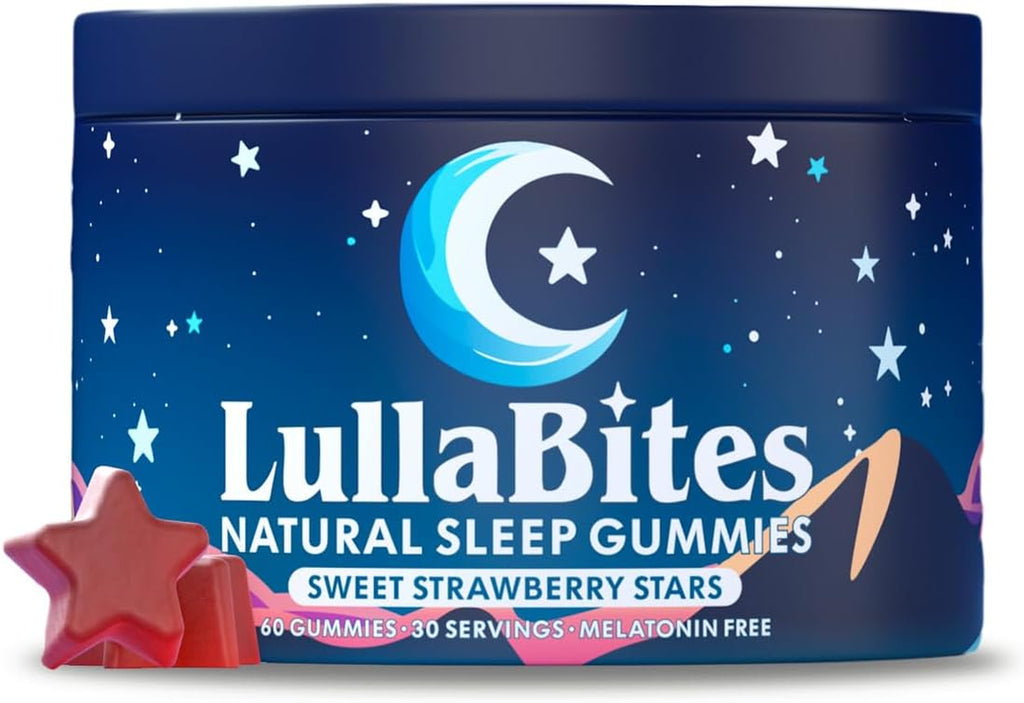 - Natural Sleep Gummies - Made in USA - with 5-HTP, L-Theanine, Magnesium & Valerian Root - Melatonin Free - Vegan - Halal - Sugar, Gluten Free - Sweet Strawberry - 60 Gummies - 30 Servings
