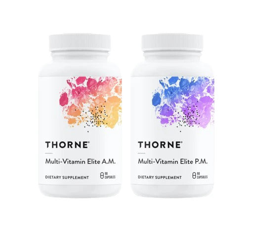 Thorne Multi-Vitamin Elite | AM & PM Dual Formula | Cellular Energy + Restful Sleep | 180 Capsules | 30 Servings