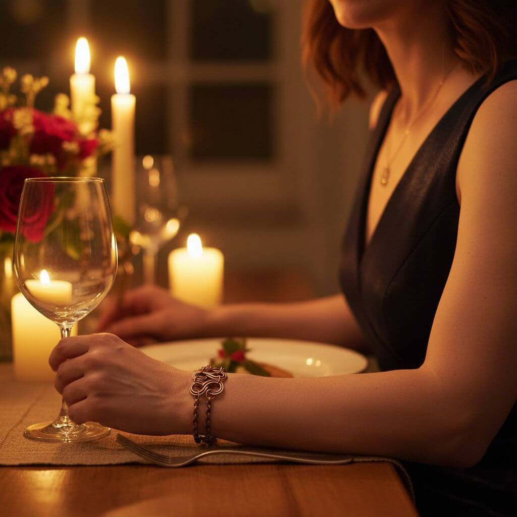 Copper Eternity Bracelet by Alexa Martha