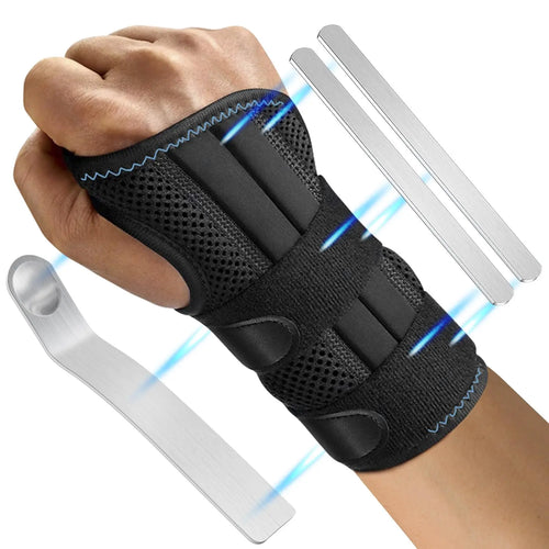 1PC Breathable Wrist Brace, Thin Mesh Wrist Wraps Support for Tendonitis, Arthritis, Carpal Tunnel Pain Relief, Adjustable Wrist Compression Strap for Workouts, Fitness, Weightlifting, Fits Both Hands