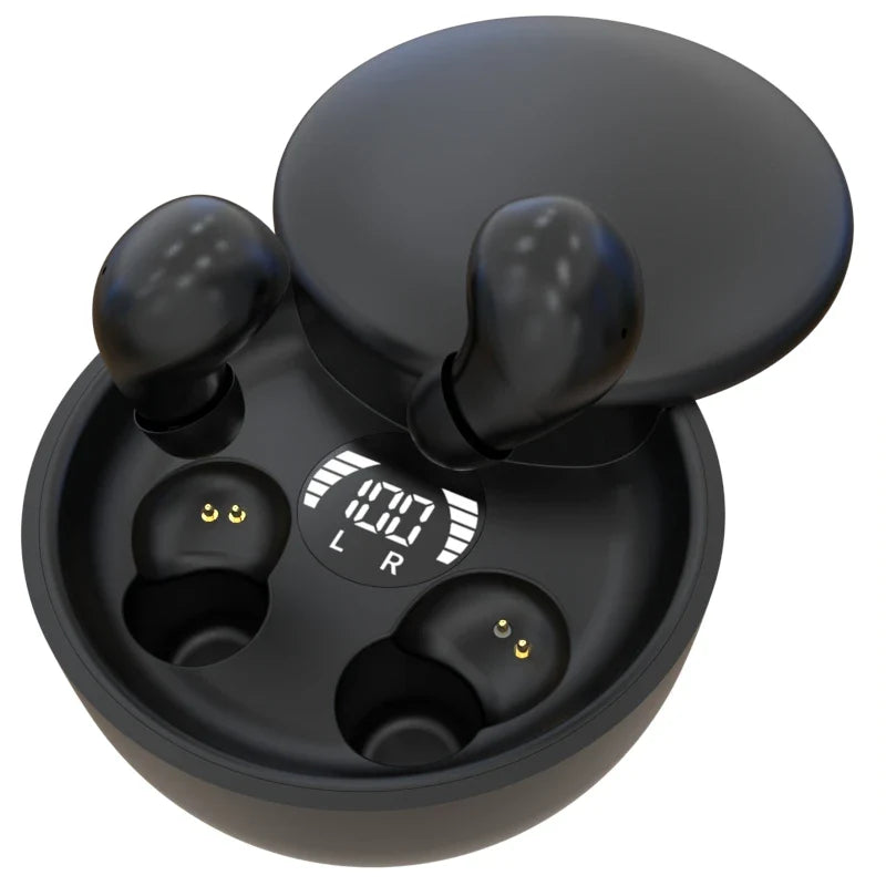 SK26 Ultra-Compact Wireless Earbuds | Bluetooth 5.4 Sleep-Friendly Design | Sliding Charging Case & Deep Bass