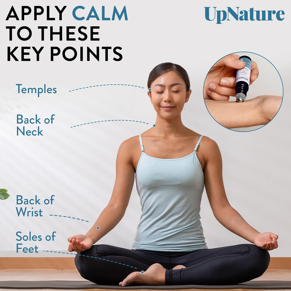 Calm Essential Oil Roll on - Self Care Gifts for Women - 100% Natural Stress Relief Aromatherapy Blend – Relaxation Gifts for Teens Girls