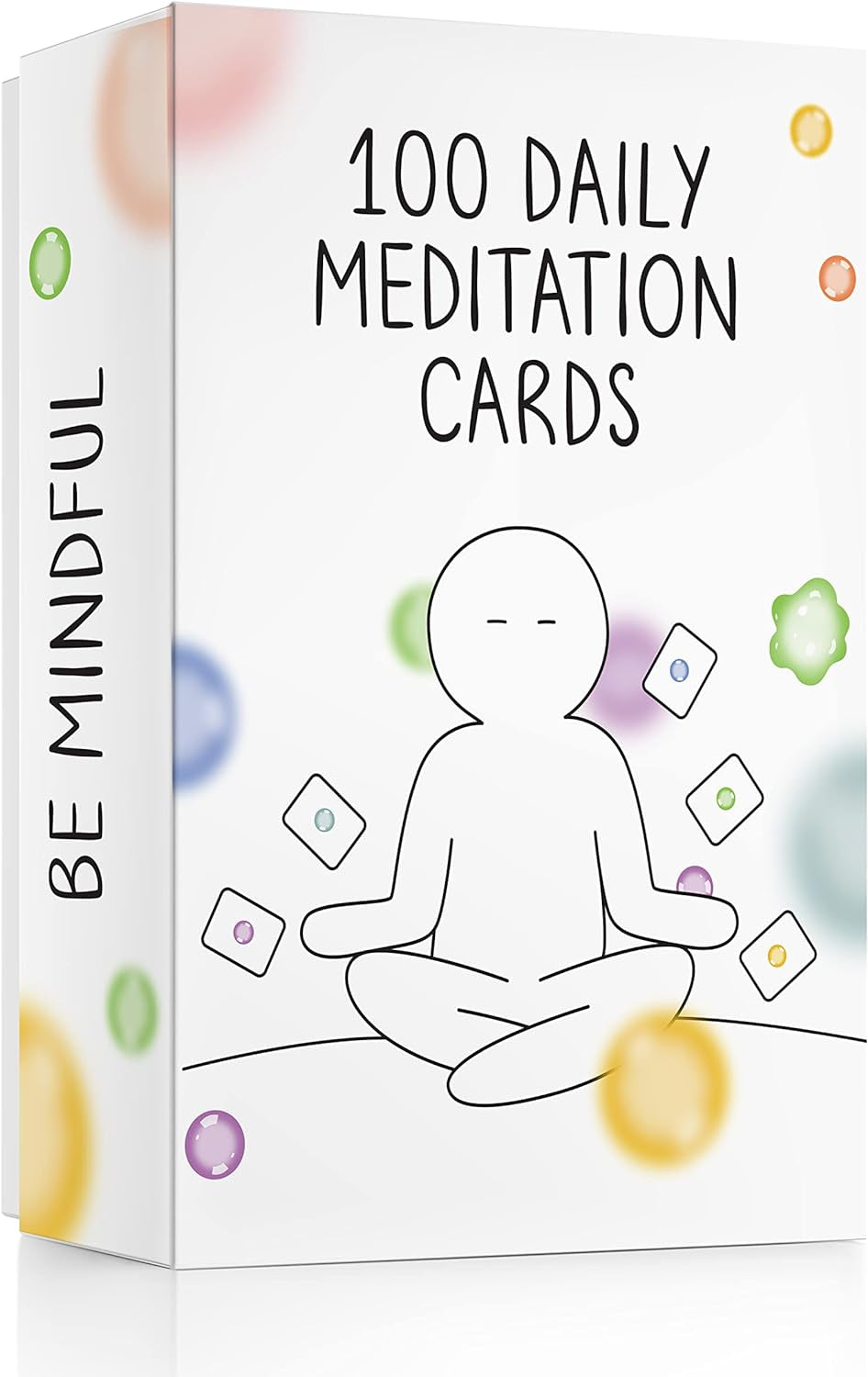 BEST 100 Daily Meditation Cards | Anxiety Relief Item for Relaxation | Self Care Kit for Stress Relief | Perfect Mindfulness Gift for Teens & Adults | Advance beyond Positive Affirmations