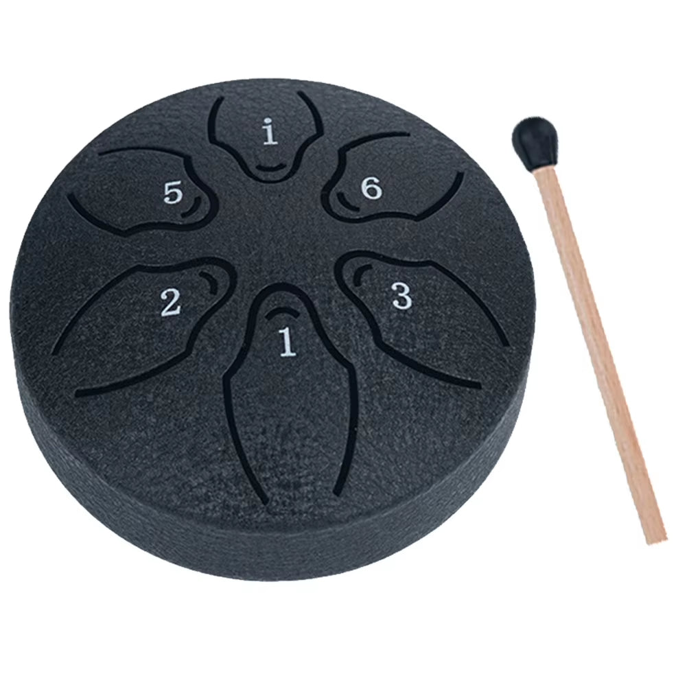 3 Inches 6 Notes Rain Drum for outside Hand Pan Drum Percussion Musical Instruments for Yoga Meditation Unique Gift