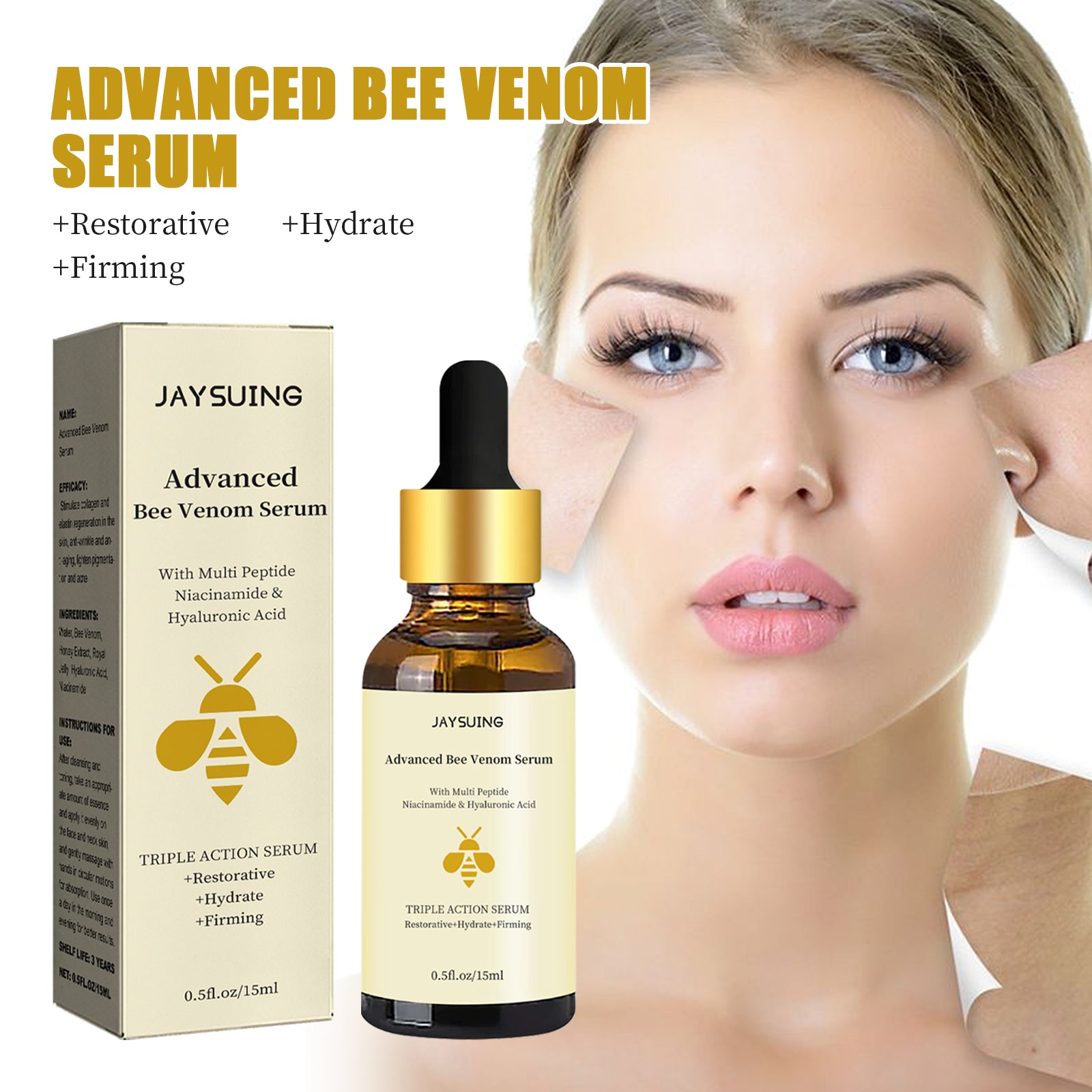 Jaysuing Bee Venom Light Line Repair Dark, Moisturizing and Firming Skin