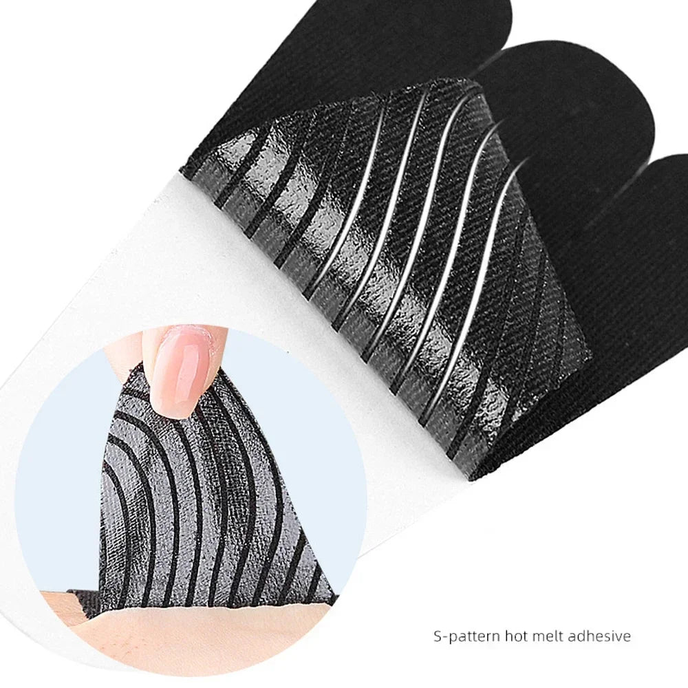 Black Precut Kinesiology Tape, 10 PCS Waterproof Breathable Foot Plantar Fasciitis Pain Relief Strips Athletic Tapes, Elastic Sports Joints Support Muscle Tape for Feet Arch Ankle Hands Carpal Tunnel