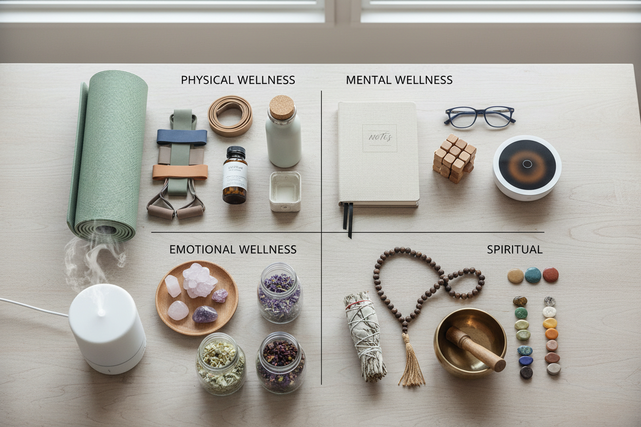 physical, mental, emotional, and spiritual products